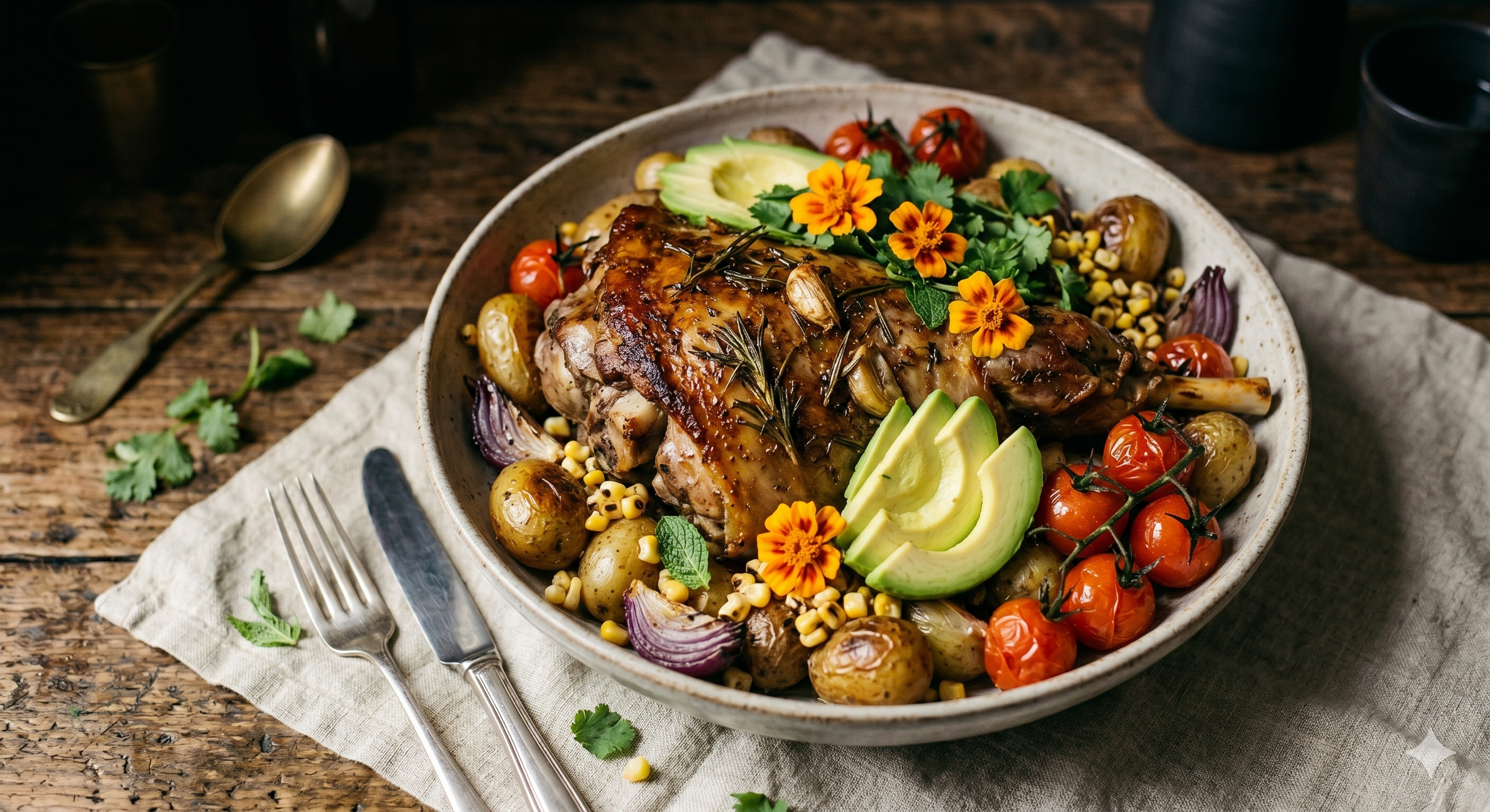 Slow-Roasted Herbed Lamb Shoulder